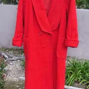 Vtg I. Magnin Wool Trench Coat